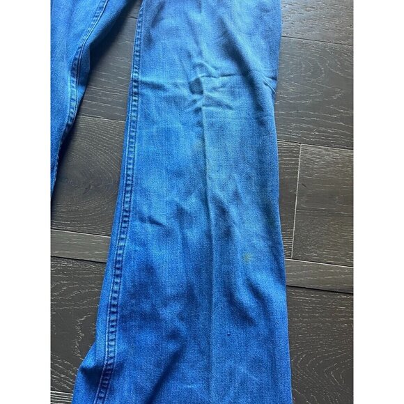VTG Wrangler Women's 70s Light Wash Denim Bellbottom Flare Jeans Sz 23x32 - Picture 3 of 12
